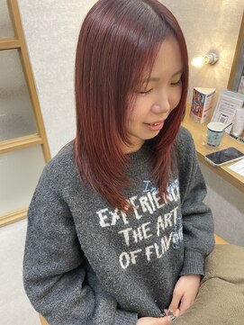 アレクサ 保谷(ALEXA) レッド×レイヤー内巻きスタイル＊オシャレ上級者＊