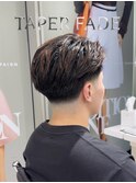 テーパーフェードメンズショート