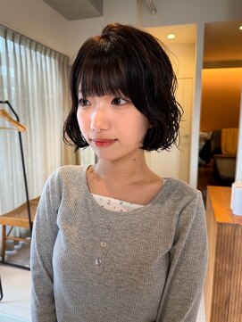 マイン(mine) ミニボブパーマ　レイヤーパーマ　ボブパーマ　大人可愛い
