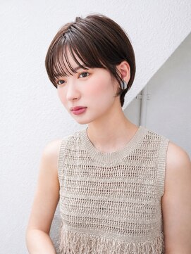 ナツヤ(NATSUYA) ひし形ショートシースルーバング耳掛けショート