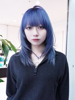アルバム 新宿(ALBUM SHINJUKU)&nbsp;寒色系ブリーチレイヤーヘアスタイル_F1661