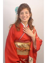 パリスパート2&nbsp;ダウンスタイルに振袖