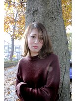 ヘアメイク マルナ 本店(HAIR MAKE MALUNA)&nbsp;【MALUNA ヒマワリ】愛されツヤ髪ミディアム×イルミナカラー