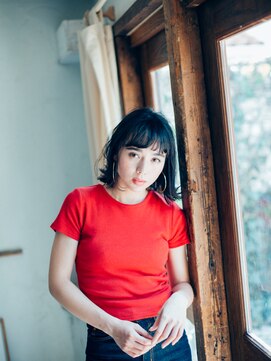 美容室チック 大島店(chic) 外はねミディアムロブ スタイル［大島/大島駅］