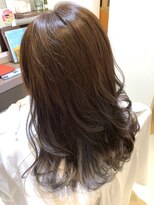 ループ ヘアーサロンアンドコミュニティー(LOOP) ★職場でバレないインナーカラー★ブルーグレー×ロングレイヤー