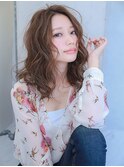 大人可愛いミディアムパーマ【LUXBE 宝塚店】