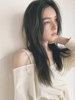 プフ 伏見(puf)&nbsp;ラフなウェーブロング/伏見/髪質改善/インナーカラー/ハイライト