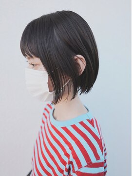 ボアップ 松山店(boappu) #切りっぱなしボブ#ミニボブ#黒髪ボブ