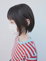 ボアップ 松山店(boappu) #切りっぱなしボブ#ミニボブ#黒髪ボブ