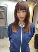 【レイヤーミディアム×オレンジブラウン】