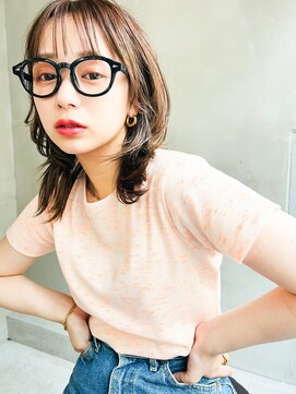 エイミー(Aimee) Aimee 町田   シースルーバング×ナチュラルブラウン