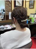 赤パンのヘアセット