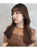 韓国ヘア 秋カラー