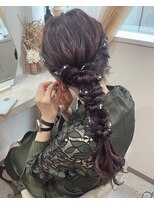 ミラ(Mila)&nbsp;大人気編みおろし♪銀箔アレンジ♪