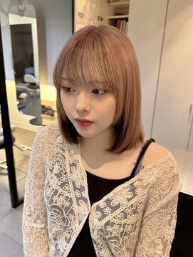 インデックスヘアー 錦糸町店(in'dex hair) 髪質改善グレージュカラーカーキベージュレイヤーロング錦糸町