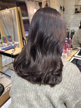 ラボヌールヘアーリアン 川越店(La Bonheur hair Lien) 艶髪　ラベンダーグレージュ