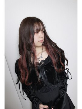 ビアージュ(Viage) :ロングウェーブ :インナーカラー :ベージュ :ピンク