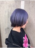 ショートウルフ/インナーカラー/ラベンダー/色落ちまで楽しめる