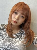 ノイ(noi) 顔周りレイヤーカットくびれヘアミルクティーベージュカラー