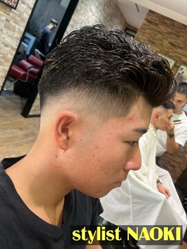 ムア(MUA) リバースパーマ メンズパーマ フェードカット