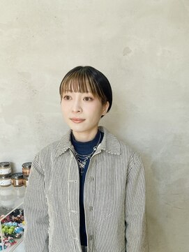 ソース(source) ///source///黒髪ショート×インナーカラー