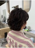 メンズ/波巻きパーマ/ミディアムマッシュ