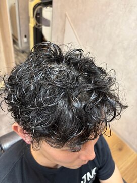 マインド サイトー ヘア アンド スパ mind saito hair&SPA 波打ちコイル巻き×アップバング