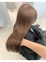 ペレ 梅田(PELE) ホワイトグレージュ/デジタルパーマ/チェリーブラウン/梅田