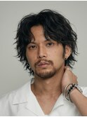渋谷緩めシャドウパーマツイストスパイラルパーマメンズマッシュ