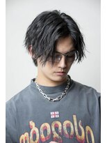 ソース 茨木(SOURCE)&nbsp;ウェイビーセンターパート×パーマ/メンズ