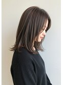 外ハネミディアム30代40代50代重め艶髪髪質改善酸性ストレート