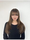 韓国風顔周りレイヤースタイル