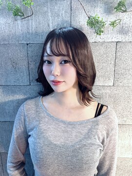 ティーヘア(t.hair) 外ハネミディ