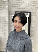 艶髪ブラック　　髪質改善カラー