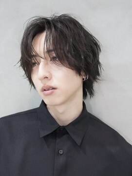 バイフィフス 原宿/表参道(by fifth) シャドウパーマスパイラルパーマセンターパート大人メンズヘア