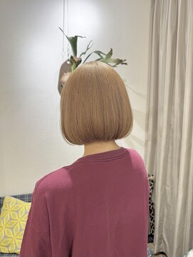 グリーンズ(Greens) ミルクティーベージュ×ボブ