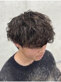 MEN’S HAIR/サーフカール/刈り上げセンターパート/稲毛