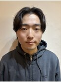 10代20代/センターパートウルフ