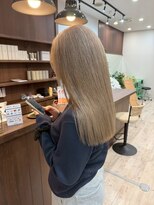 ニュースエン(newseN:) ミルクティーベージュ/ダブルカラー/ケアブリーチ/髪質改善/万代