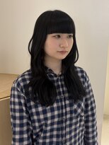 ニール 名古屋 伏見 丸の内(NEELU)&nbsp;【NEELU_rio】black 重ためぱっつん
