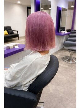 ミライイロの写真/近所で叶える理想の派手髪！ブリーチオンカラーで透明感♪ミルクティやペールトーンヘアでテンションアップ