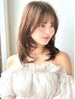 カバーヘア ブリス 志木南口駅前店(COVER HAIR bliss)&nbsp;垢抜けコテ巻き/ワンカール/ミルクティーベージュ/レイヤーp志木