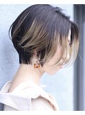 バレイヤージュショート