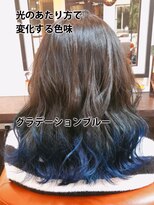 ウェイク ヘアー メイク(wake hair make) 10代20代★大人可愛い☆グラデーションブルー☆ヘルシーウェーブ