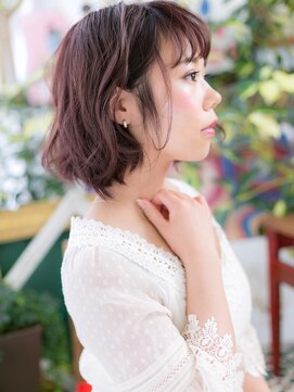 カバーヘアアンドスパ ブリス 浦和(COVER HAIR&SPA bliss) ★ラベンダーピンクのゆるふわフェミニンボブ10代20代30代★7