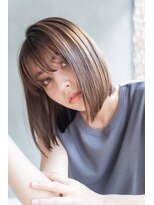 エース (ACE) ACE 横浜 ナチュラルベージュブラウン×顎ラインボブ