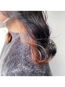 ヘアスタジオ アルス 御池店(hair Studio A.R.S) 淡ピンク インナーカラー