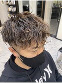 メンズパーマ 波巻きパーマ
