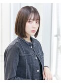 アースカラー/ブラウン/切りっぱなしボブ/小顔/20代30代40代50代