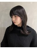 【YOKE】韓国ヘアミディアム暗髪20代30代